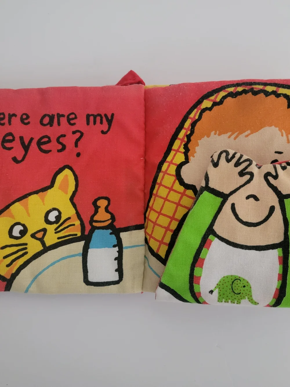 Jellycat Colorful Baby Cloth Book - 'Where is My Belly Button?'